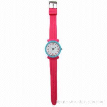 2013 attractive popular wholesale gift ladies' silicone watch with Japan movement